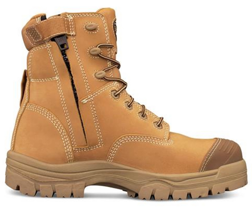 Oliver AT-45632 150mm Composite Toe Zip Sided Boots - Wheat