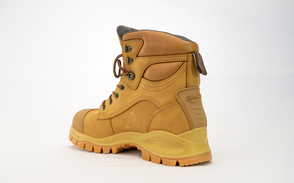 Blundstone 998 Lace up Safety Boot 150mm Bump Cap Wheat