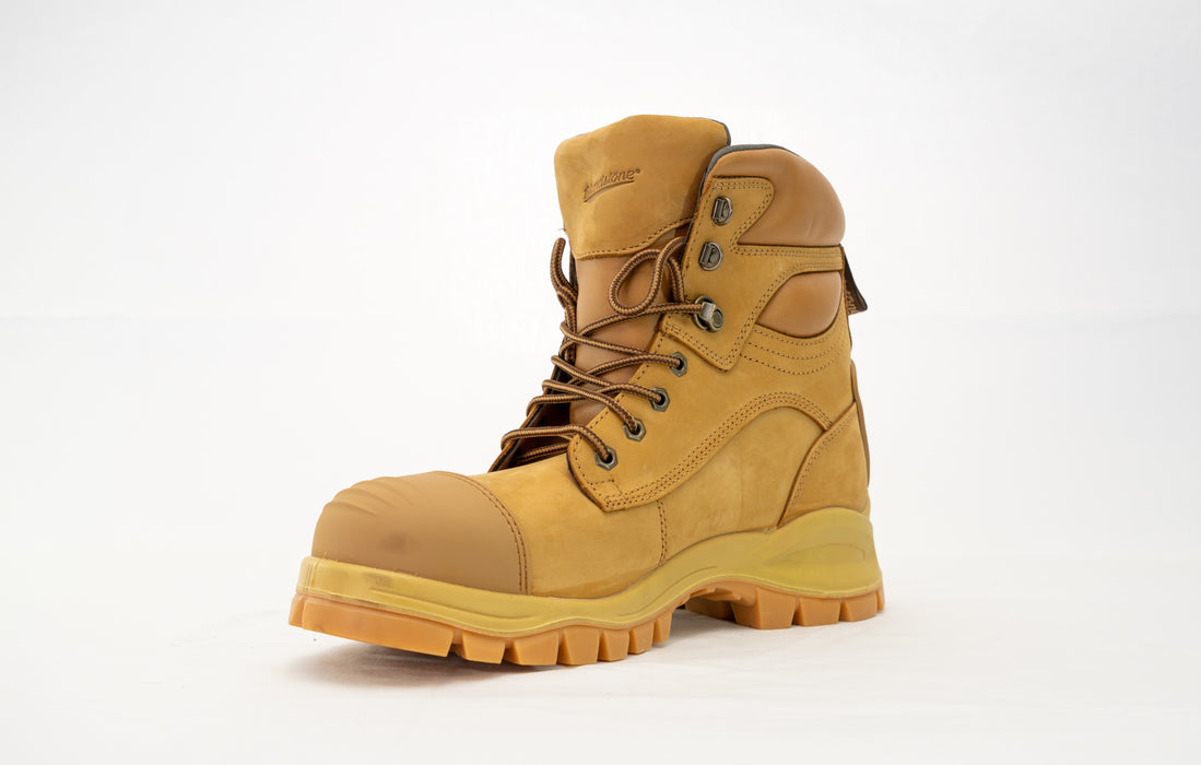 Blundstone 998 Lace up Safety Boot 150mm Bump Cap Wheat