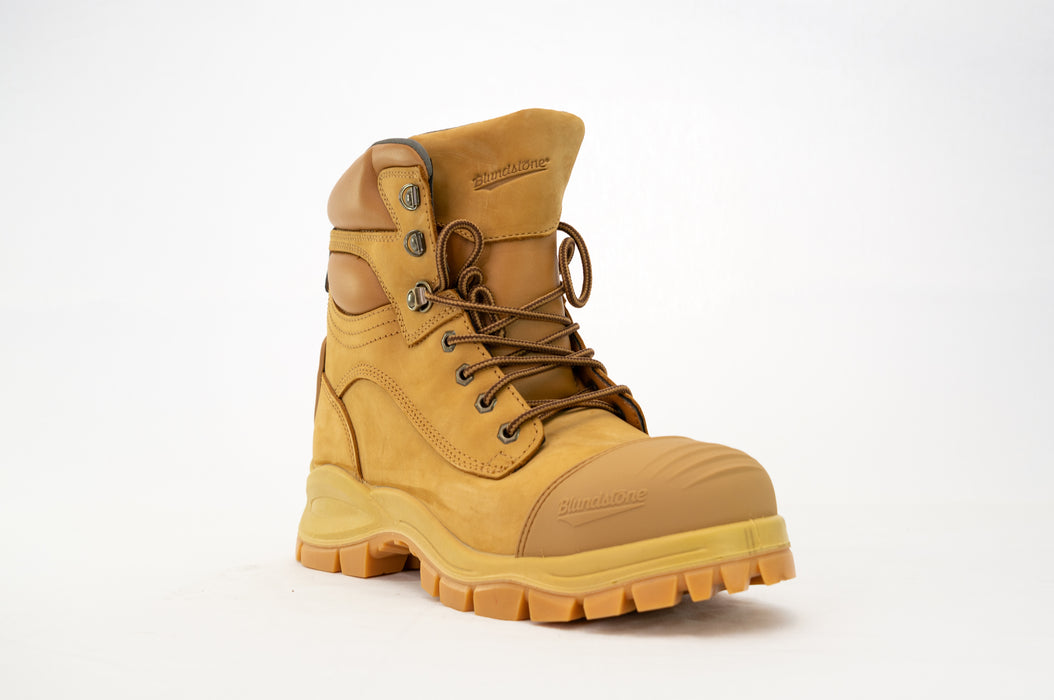 Blundstone 998 Lace up Safety Boot 150mm Bump Cap Wheat