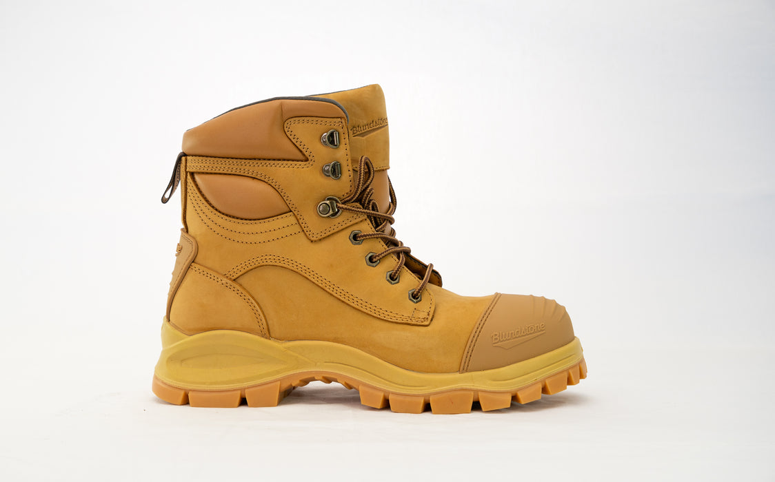 Blundstone 998 Lace up Safety Boot 150mm Bump Cap Wheat