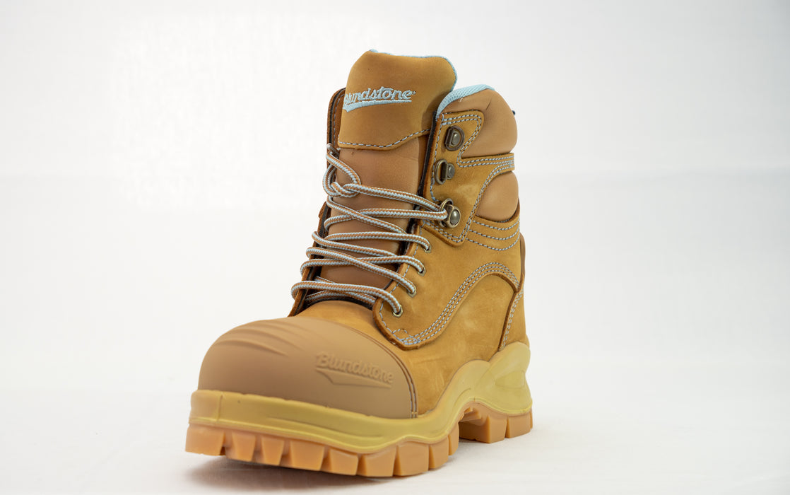 Blundstone 892 Womens Zip Sided Lace Up Wheat Size 5