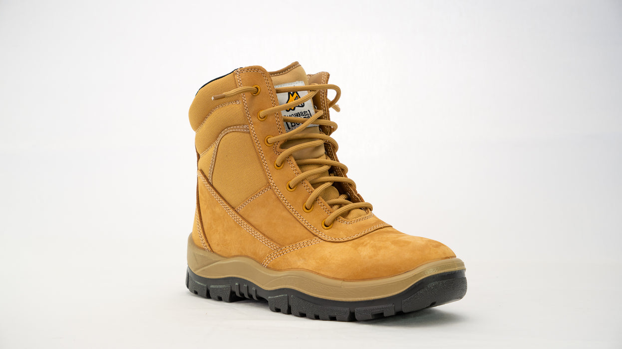 MONGREL 'P' Series Wheat High Leg Zip Sided Safety Boots 251050