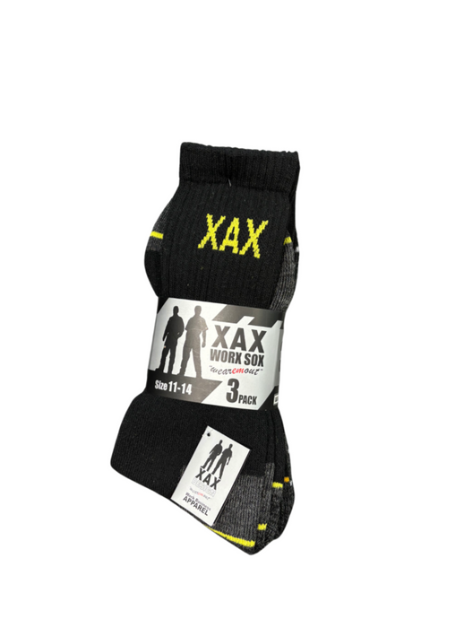 XAX Socks 3-Pack Size 11-14